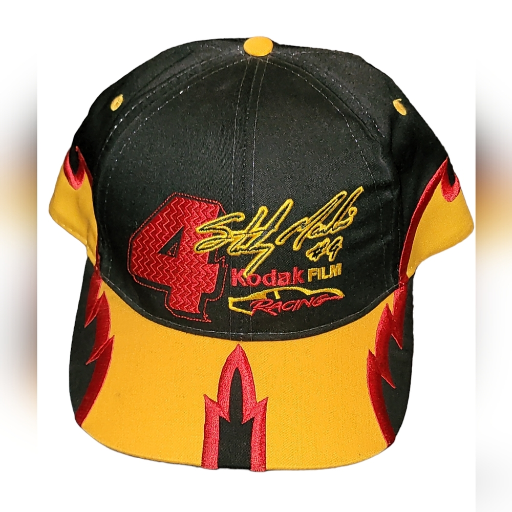 NOS STERLING MARLIN Adult Snapback Hat Vintage 1990's #4 Kodak Racing NASCAR Cap